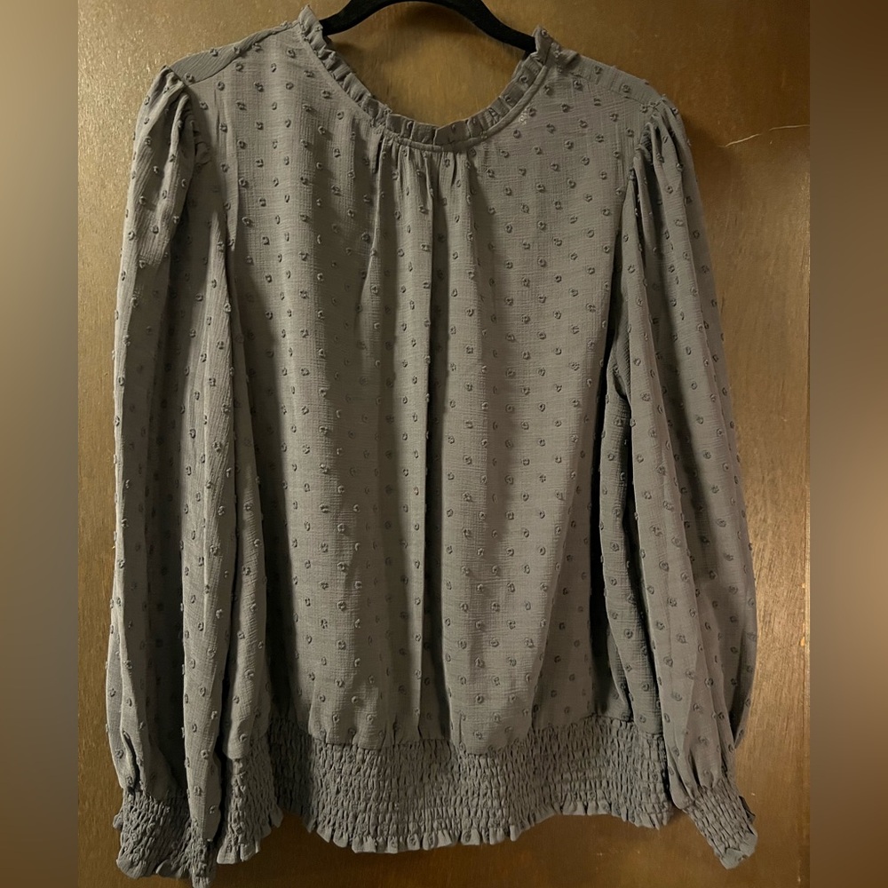 NWT- Elegant Gray Women's Top